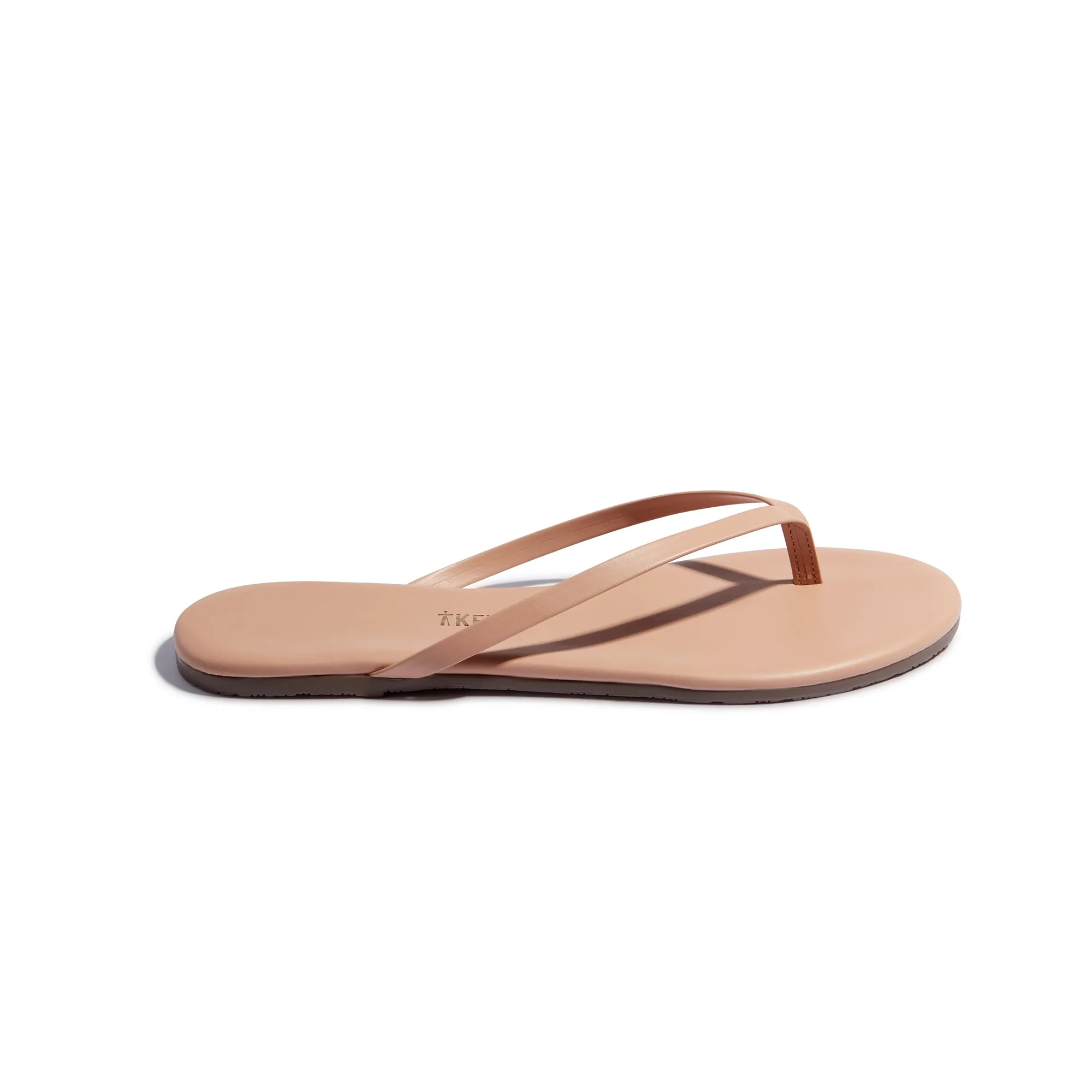 Tkees Lily nudes flip-flops from brazilian leather in Nude Beach