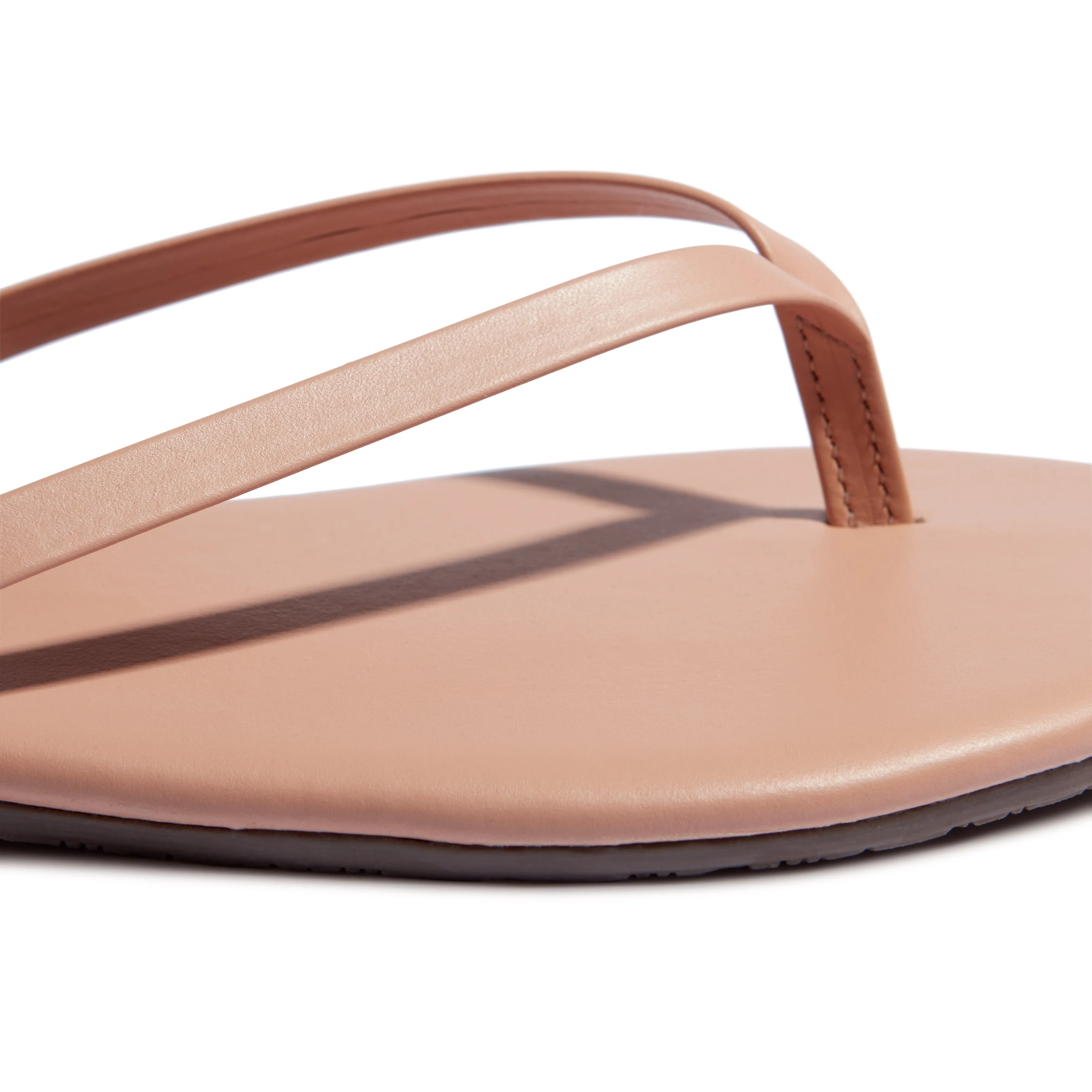 Tkees Lily nudes flip-flops from brazilian leather in Nude Beach