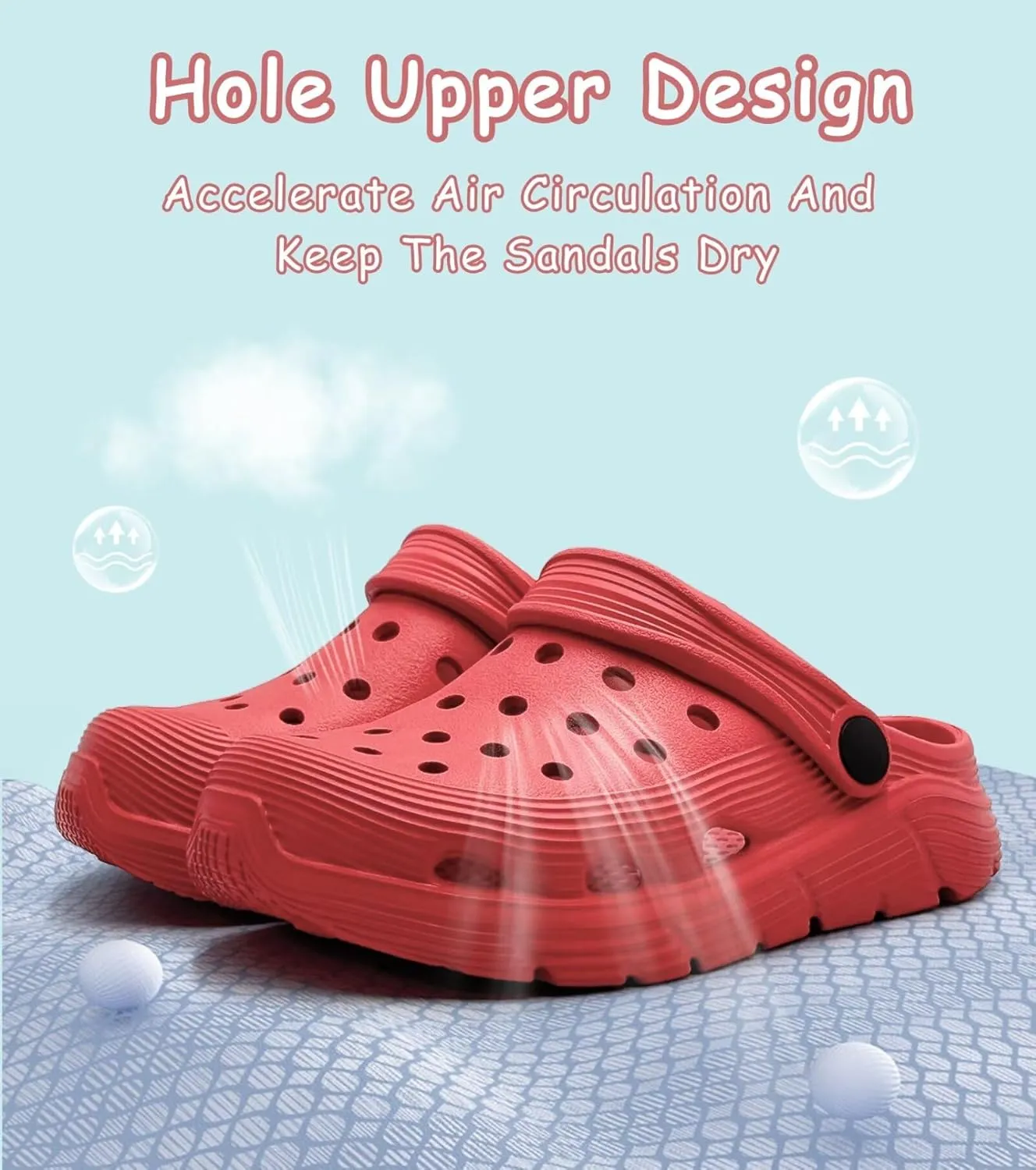 Toddler Kids Garden Clog Slip On Slide Sandals Beach Water Shoes