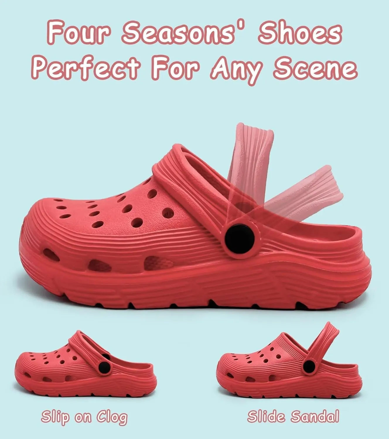 Toddler Kids Garden Clog Slip On Slide Sandals Beach Water Shoes