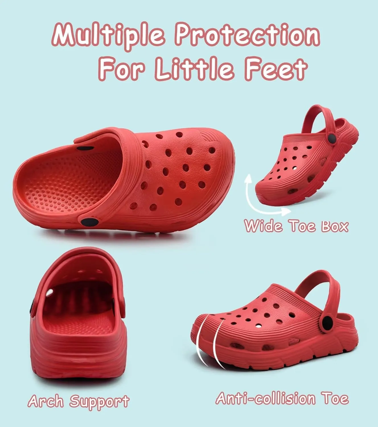 Toddler Kids Garden Clog Slip On Slide Sandals Beach Water Shoes