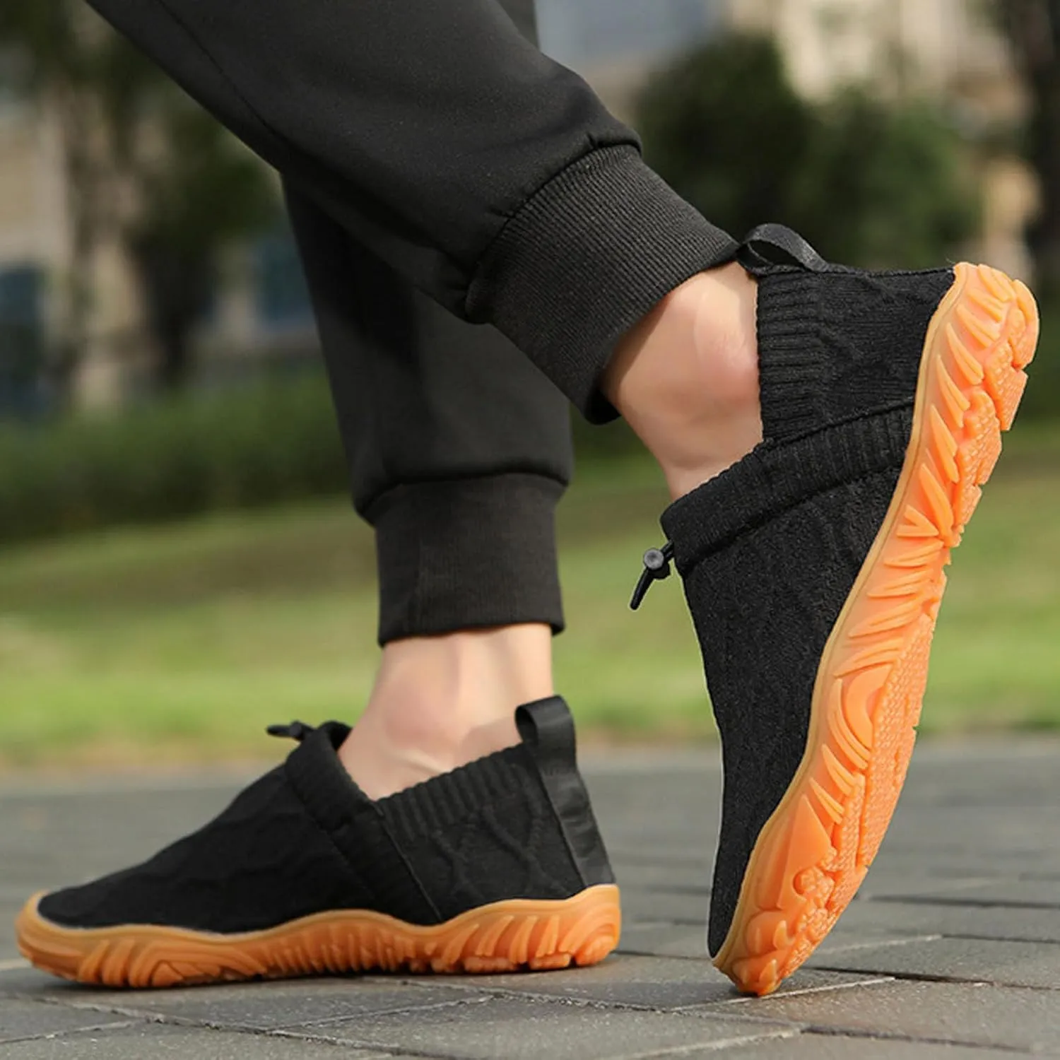 Vallova's Bearprodo Supercomfort Sweatwick Slip-On Shoes, Barefoot Trail Running Hike Shoes