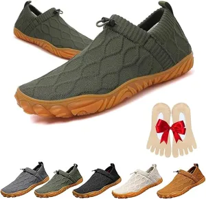 Vallova's Bearprodo Supercomfort Sweatwick Slip-On Shoes, Barefoot Trail Running Hike Shoes