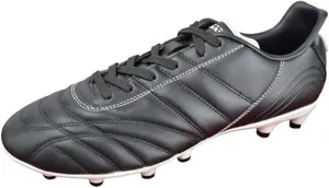 Vizari Premium Leather Soccer Cleats for Men & Women Classico Football FG Shoes  TPU Studs, Wide Fit, Durable Comfort, Black Cleats, Size - 6.5-13 (Unisex)
