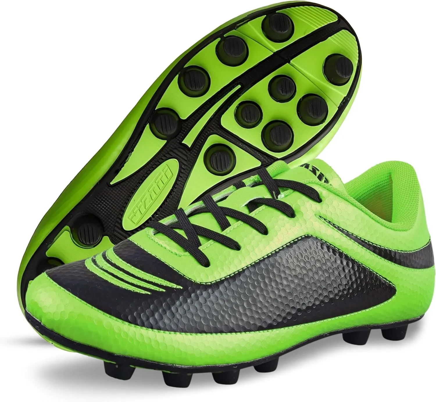 Vizari USA Boys Girls Soccer Cleats | Youth Firm Ground Athletic Outdoor Football Shoes for Toddler, Little Kid, Big Kid | Lightweight & Durable