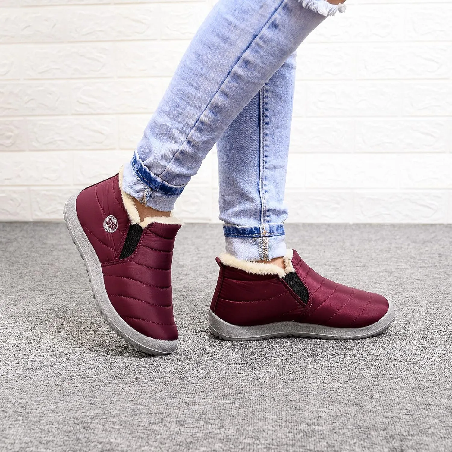 Winter Boots for Women Fashion Knee High Winter Snow Boots Women Woman Winter Boots Outdoor Boots Women Slip on Botas Para Mujer De Invierno
