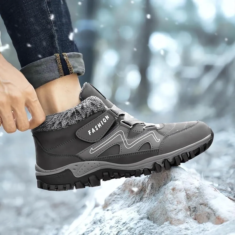 Winter Boots for Women Waterproof Non Slip, Warm Fur Lined Booties for Unisex, Thick Snow Boots, Outdoor Hiking Shoes