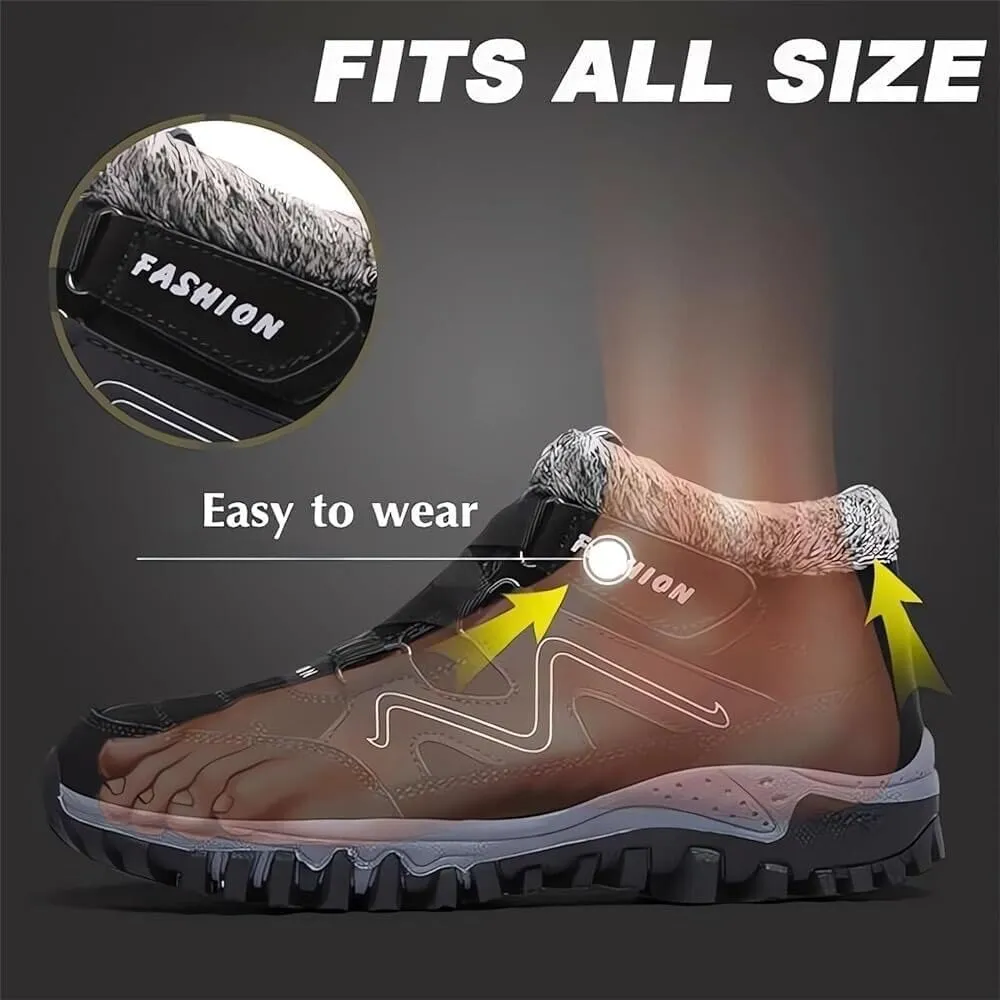 Winter Boots for Women Waterproof Non Slip, Warm Fur Lined Booties for Unisex, Thick Snow Boots, Outdoor Hiking Shoes
