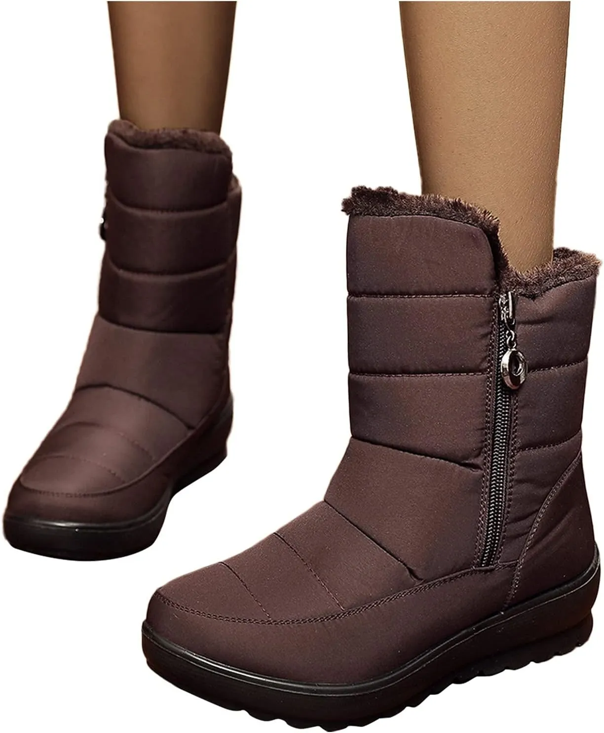 Winter Boots for Women Waterproof Snow Insulated Womens Snow Boots Cute Womens Snow Pants Waterproof Insulated Womens Waterproof Boots Slip on Botas Para Mujer De Invierno Para La Nieve