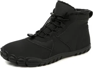 Winter Hiking Barefoot Boots Water-Resistant Warm Lining Wide Toe Box Boots Minimalist Zero Drop Sole Sneakers For Men and Women