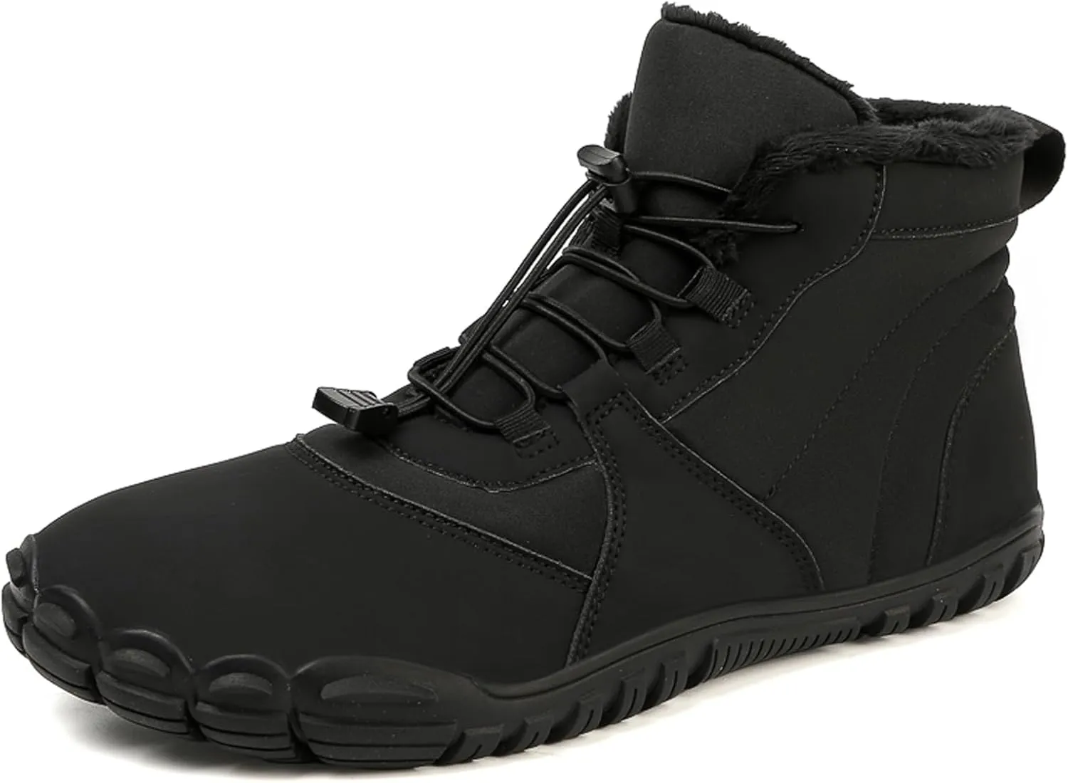 Winter Hiking Barefoot Boots Water-Resistant Warm Lining Wide Toe Box Boots Minimalist Zero Drop Sole Sneakers For Men and Women
