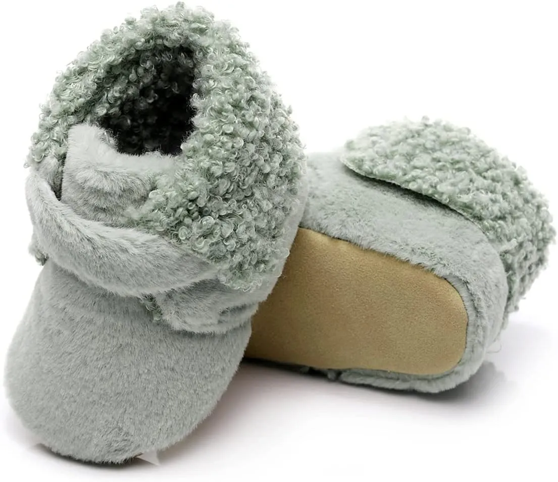 Winter Toddler Boots Soft Baby Walkers Boots Girls Shoes Snow Warm Cotton First Boys Plush Infant Baby Shoes Winter Boots 8t