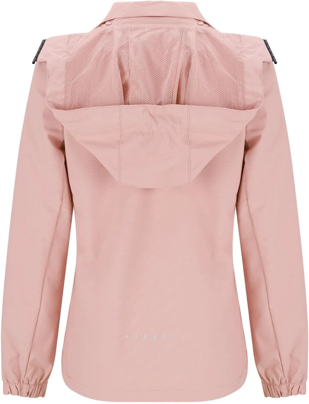 Women Windbreaker Jackets Fashion Solid Color Windproof Hood Jackets Outdoor Sport Hiking Rain Jacket Hoodies Tops