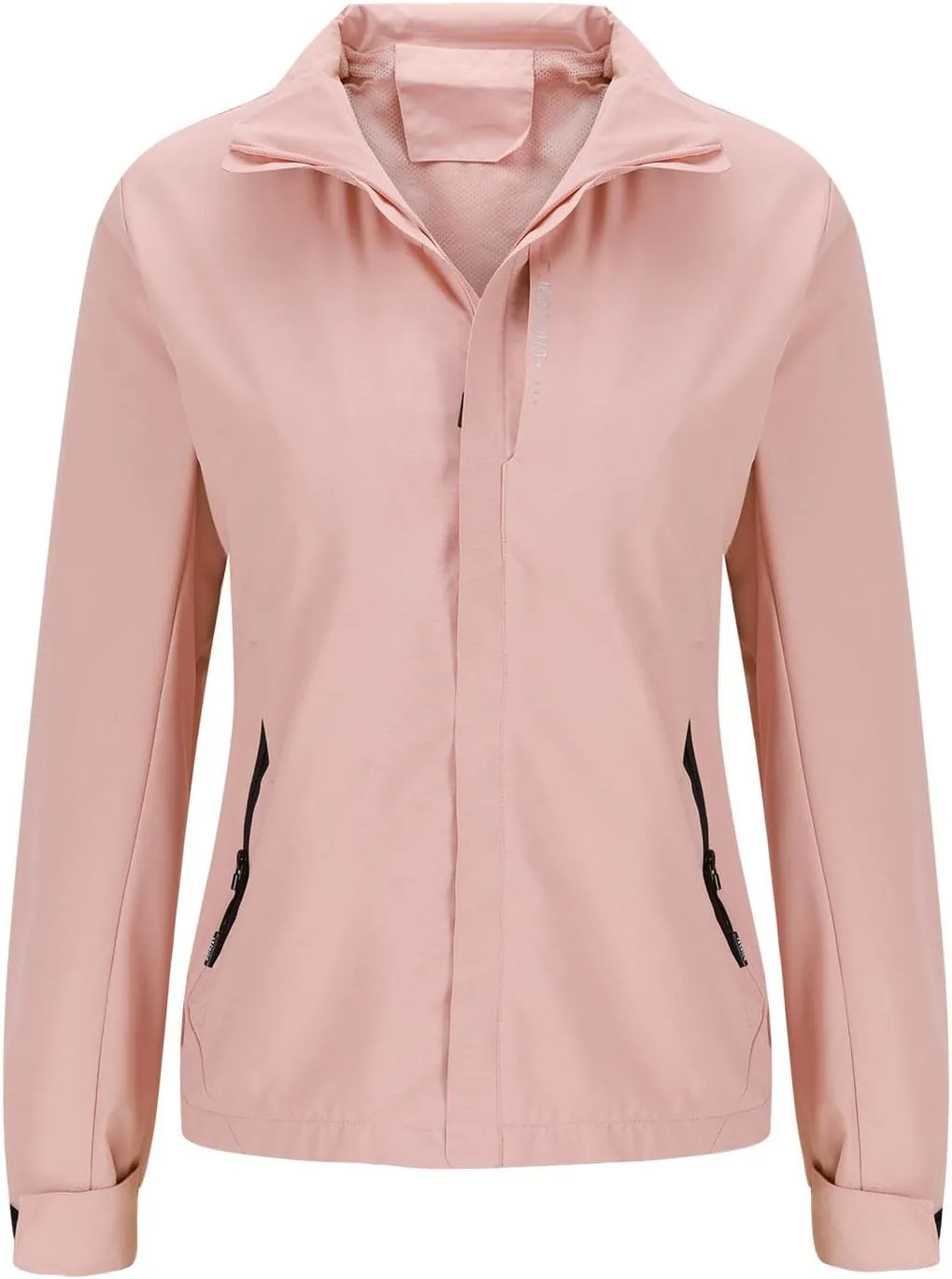 Women Windbreaker Jackets Fashion Solid Color Windproof Hood Jackets Outdoor Sport Hiking Rain Jacket Hoodies Tops