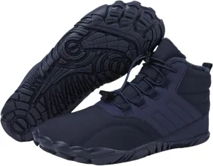 Womens Barefoot Shoes Casual Winter Snow Boots Waterproof Snow Boots Lightweight Fur Lined Shoes Trail Running Sneakers