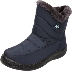 Women's Snow Boots Waterproof Insulated Snow Booties for Women Waterproof Snow Boots for Women 7.5 Wide Women's Winter Booties Slippers Tall Winter Boots for Women with Heel