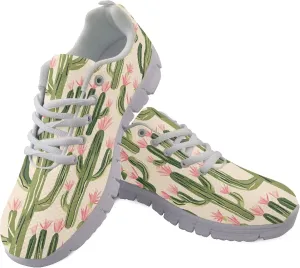 Womens Sports Trainer Shoes Girls Running Causal Travel Sneakers Outdoor Walking Low Heel Lace up Breathable Lightweight Shoe