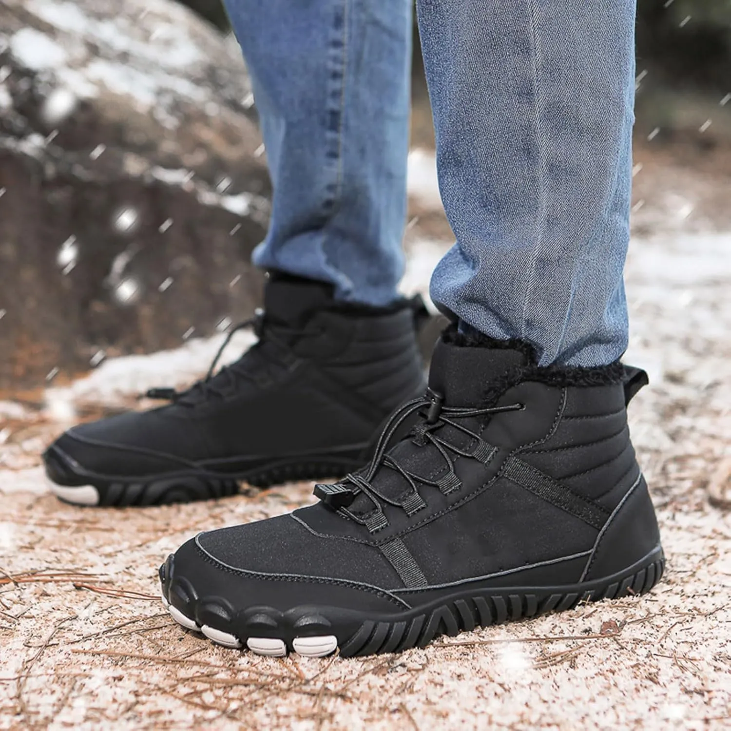 Work Boots for Men Slip On Hiking Sneakers Shoes Slip On Women Workout Shoes Composite Toe Outdoor Booties Waterproof Breathable Lightweight Hike Grounded Footwear